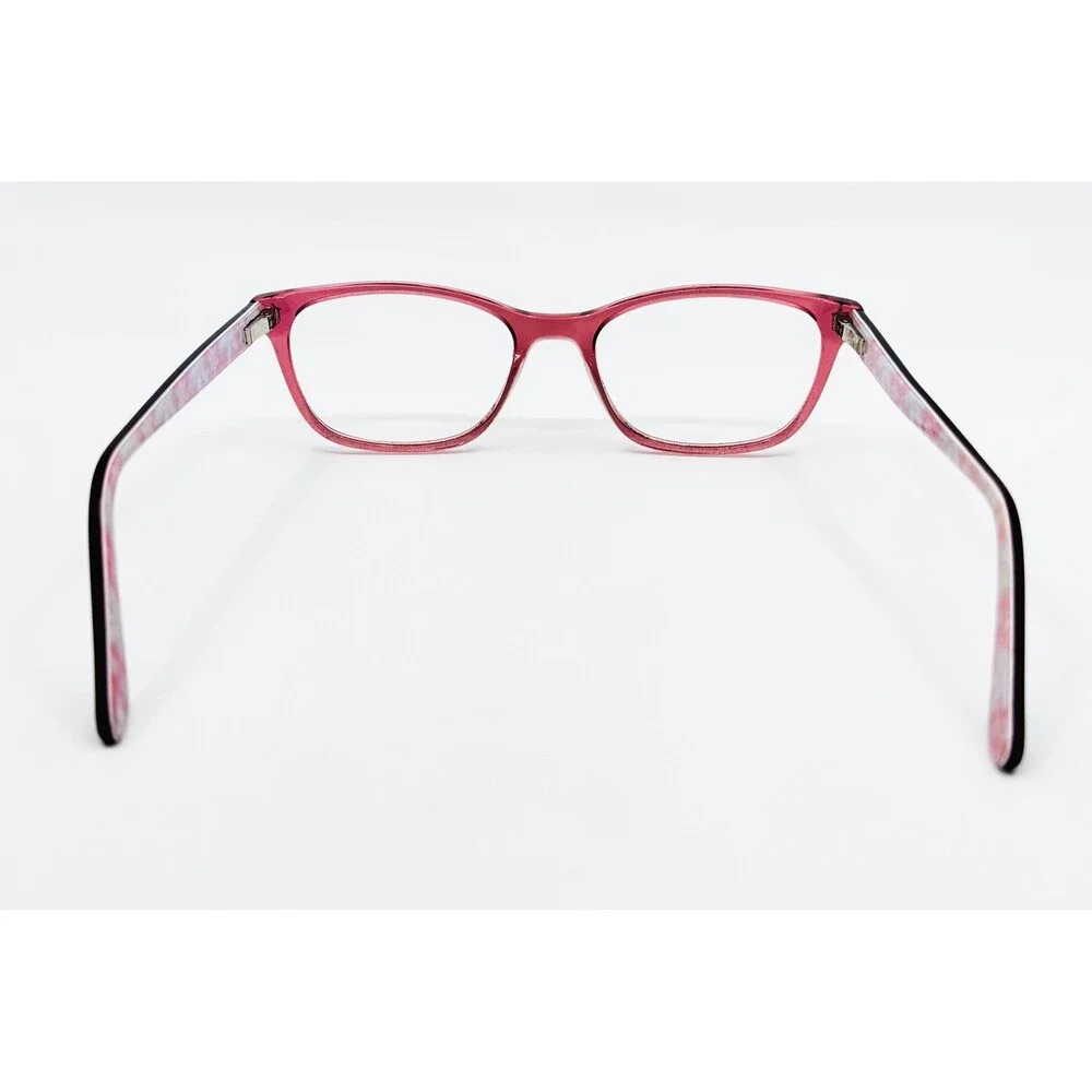 Pez Eyewear Glasses Frames Crystal Pink PE 002 Floral Star Detail 48-16-125